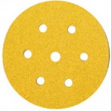 Материал шлифовальный на бумажной основе липучка GOLD 150мм 6+1 отв P60