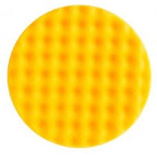 Рельефный поролоновый полировальный диск 150мм, жёлтый, (2 шт. в уп.)