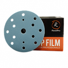Шлифовальный круг ROXTOP FILM 150мм на липучке 15 отв синий P180