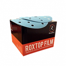 Шлифовальный круг ROXTOP FILM 150мм на липучке 15 отв синий P500