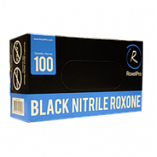 Нитриловые перчатки ROXONE чёрные размер XL упаковка 100 шт. RoxelPro